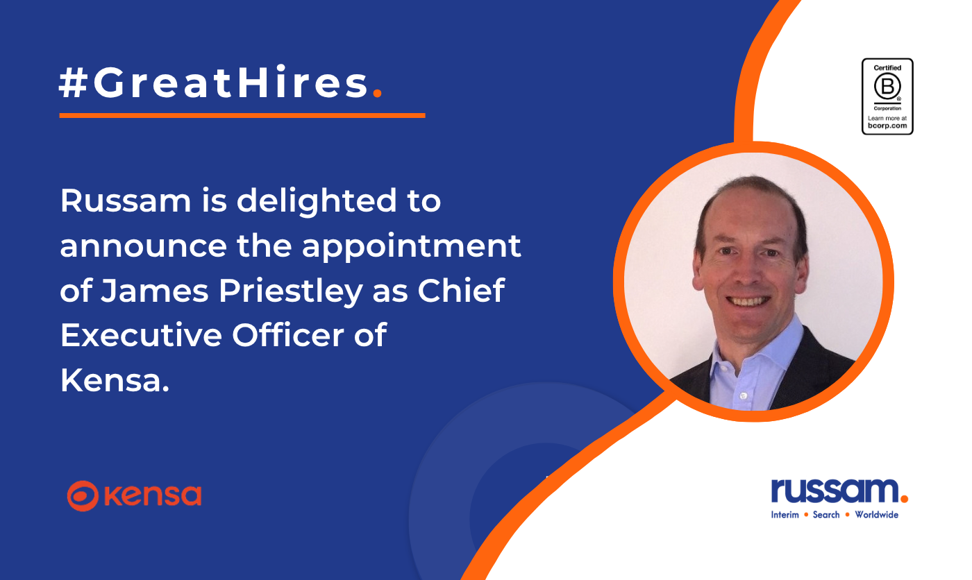 James Priestley, appointed permanent CEO of Kensa following his interim placement by Russam Image title: James Priestley appointed permanent CEO of Kensa