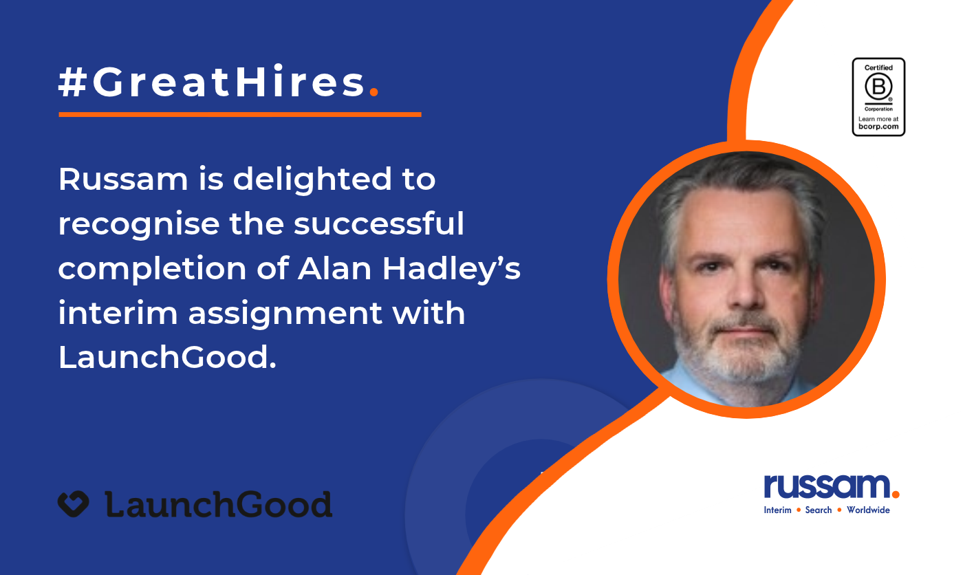 Russam recognises Alan Hadley’s successful interim compliance assignment with LaunchGood, supporting the global crowdfunding platform’s UK expansion and FCA registration.