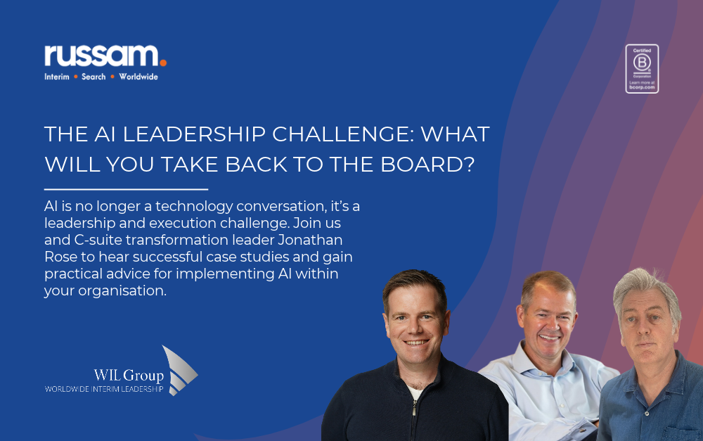 The AI Adoption Gap event exploring leadership, governance and successful AI adoption with Jonathan Rose.
